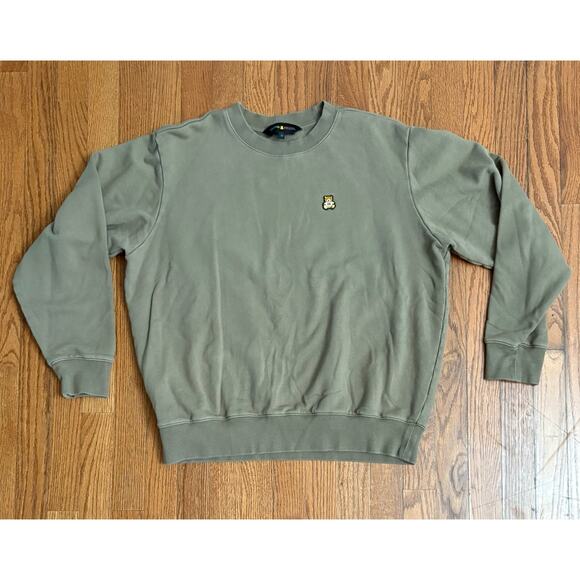 Teddy Fresh Tops - Teddy Fresh Olive Green Unisex Pullover Sweatshirt- Long Sleeve Size Medium- EUC